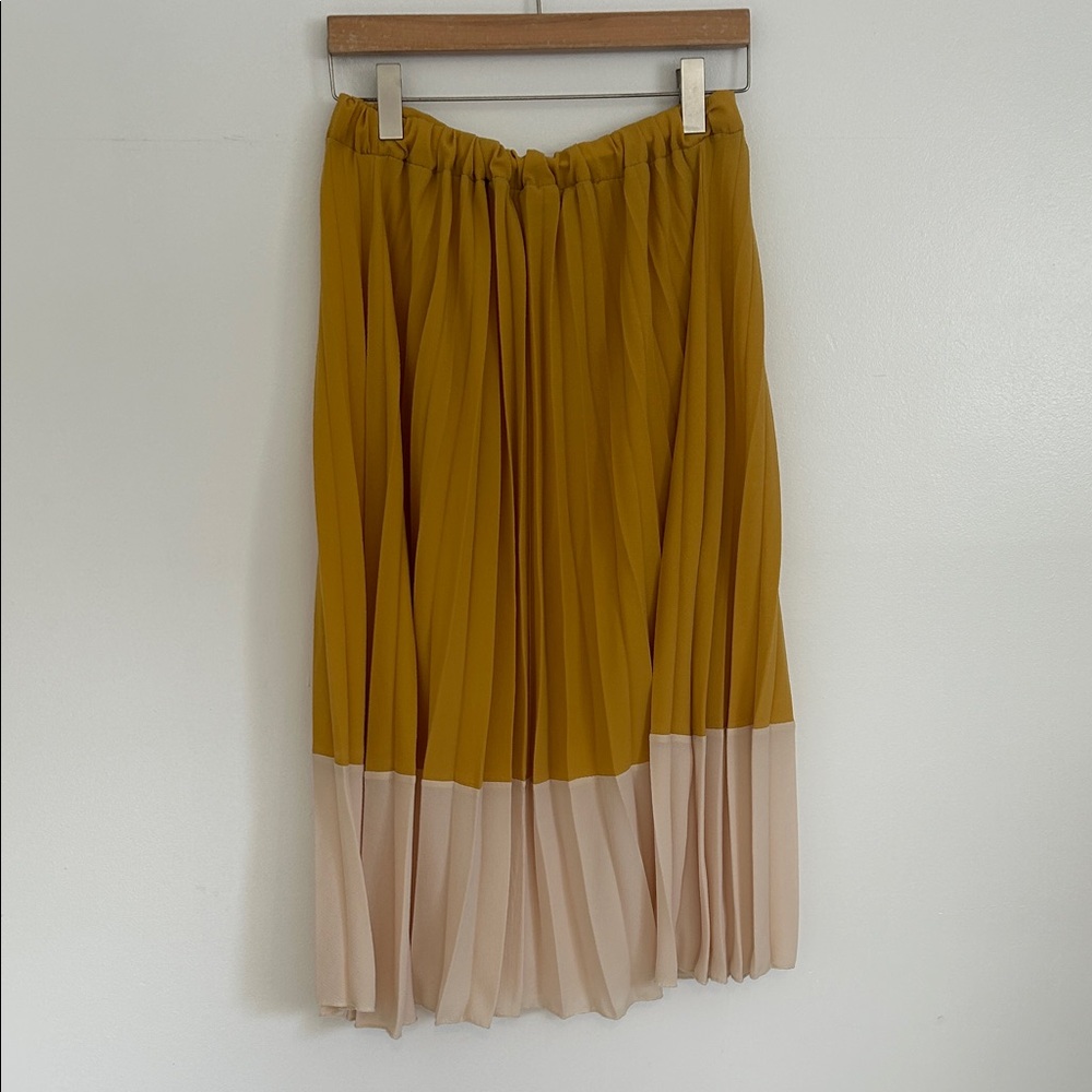 Flamingo Urban Mustard and Cream Midi Skirt - Picture 5 of 5